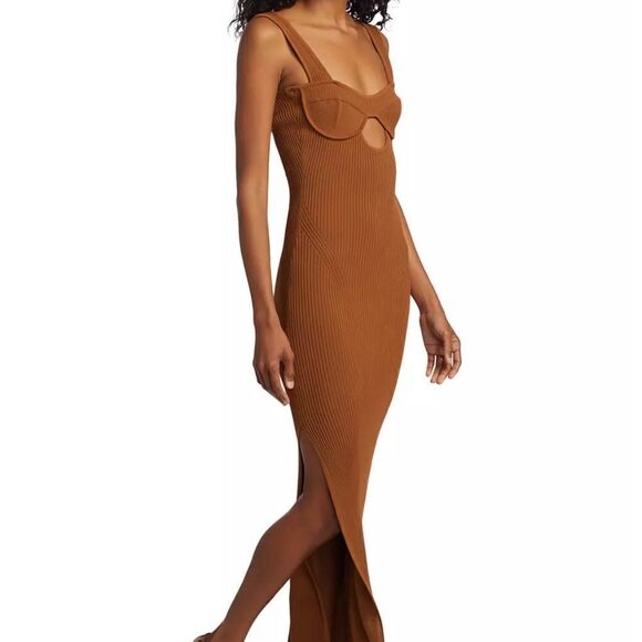 Aknvas Maddy Rib-Knit Women Dress - Small - Picture 1 of 13